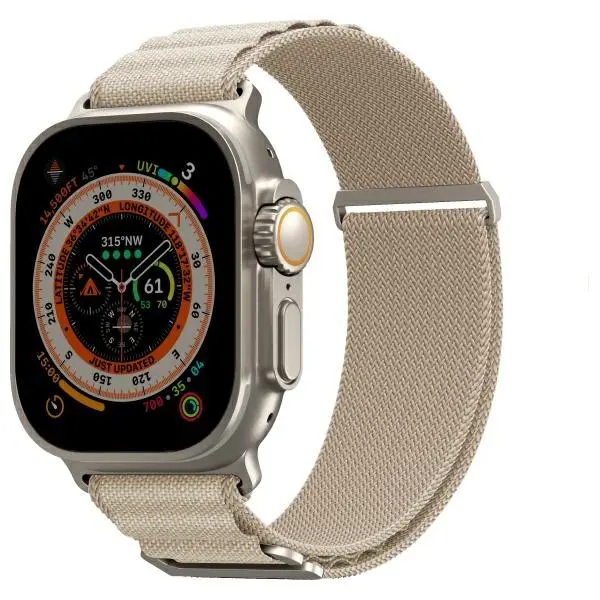 Pasek Skinarma Kobu do Apple Watch Ultra 49/45/44mm Kość słoniowa