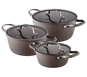 Zestaw garnków La Bonita Especial LB6ZGA002 Indukcja Aluminium 6 elementów