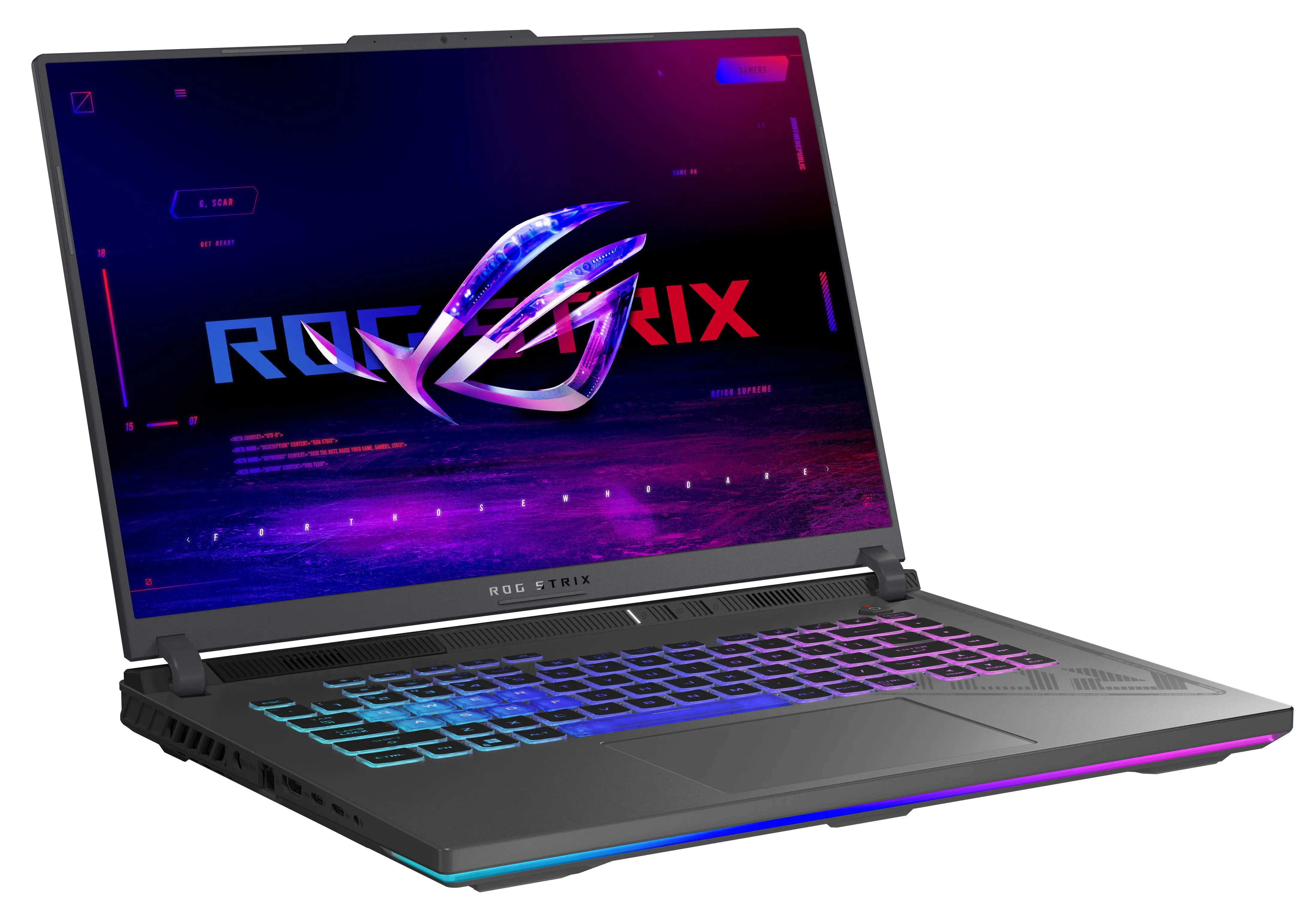 Laptop gamingowy ASUS ROG Strix G16 G614JV-N3134W 16" 165Hz i7-13650HX 16GB RAM 1TB Dysk SSD RTX4060 DLSS3 Win11 Szary