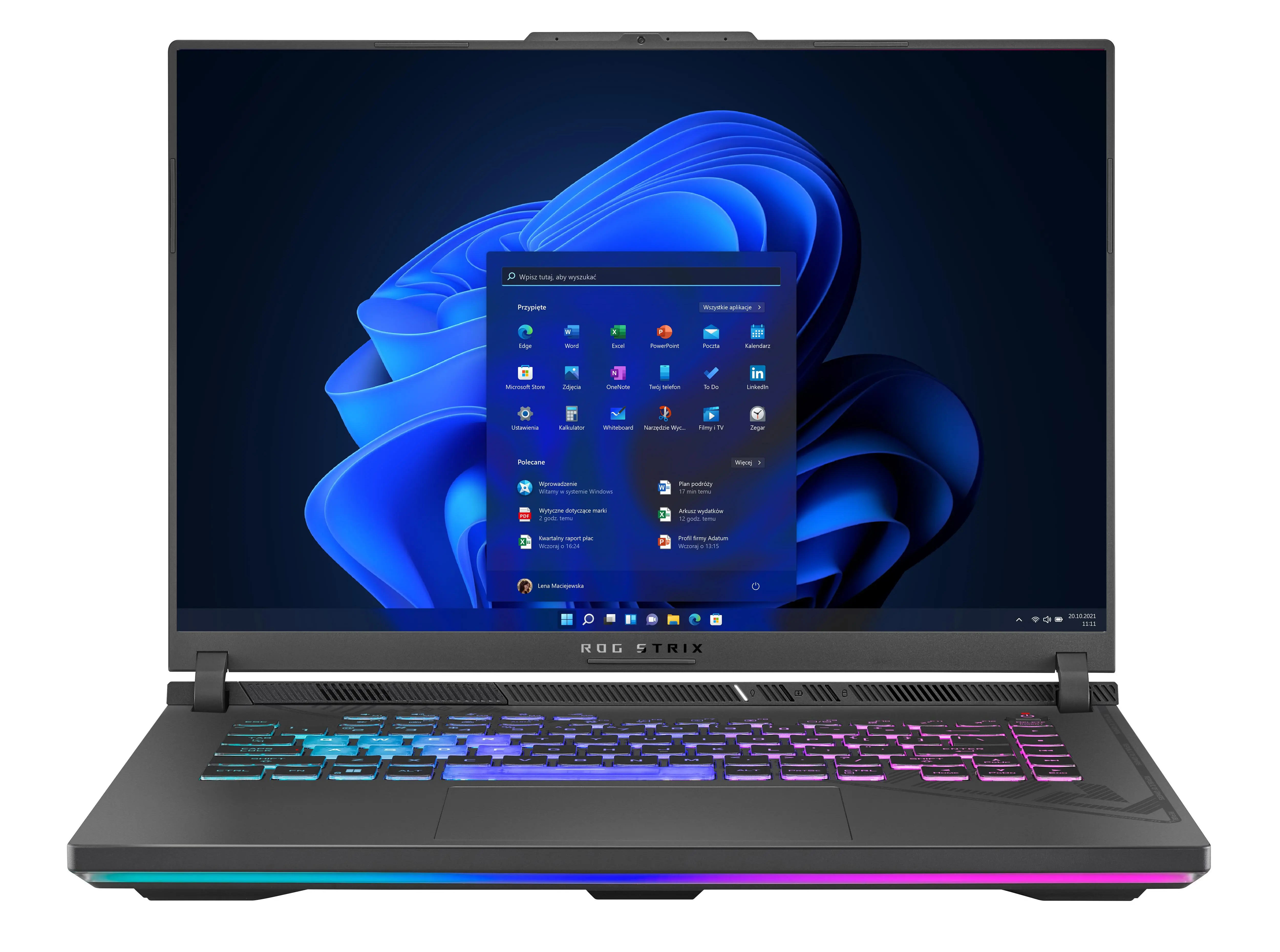 Laptop gamingowy ASUS ROG Strix G16 G614JV-N3134W 16" 165Hz i7-13650HX 16GB RAM 1TB Dysk SSD RTX4060 DLSS3 Win11 Szary