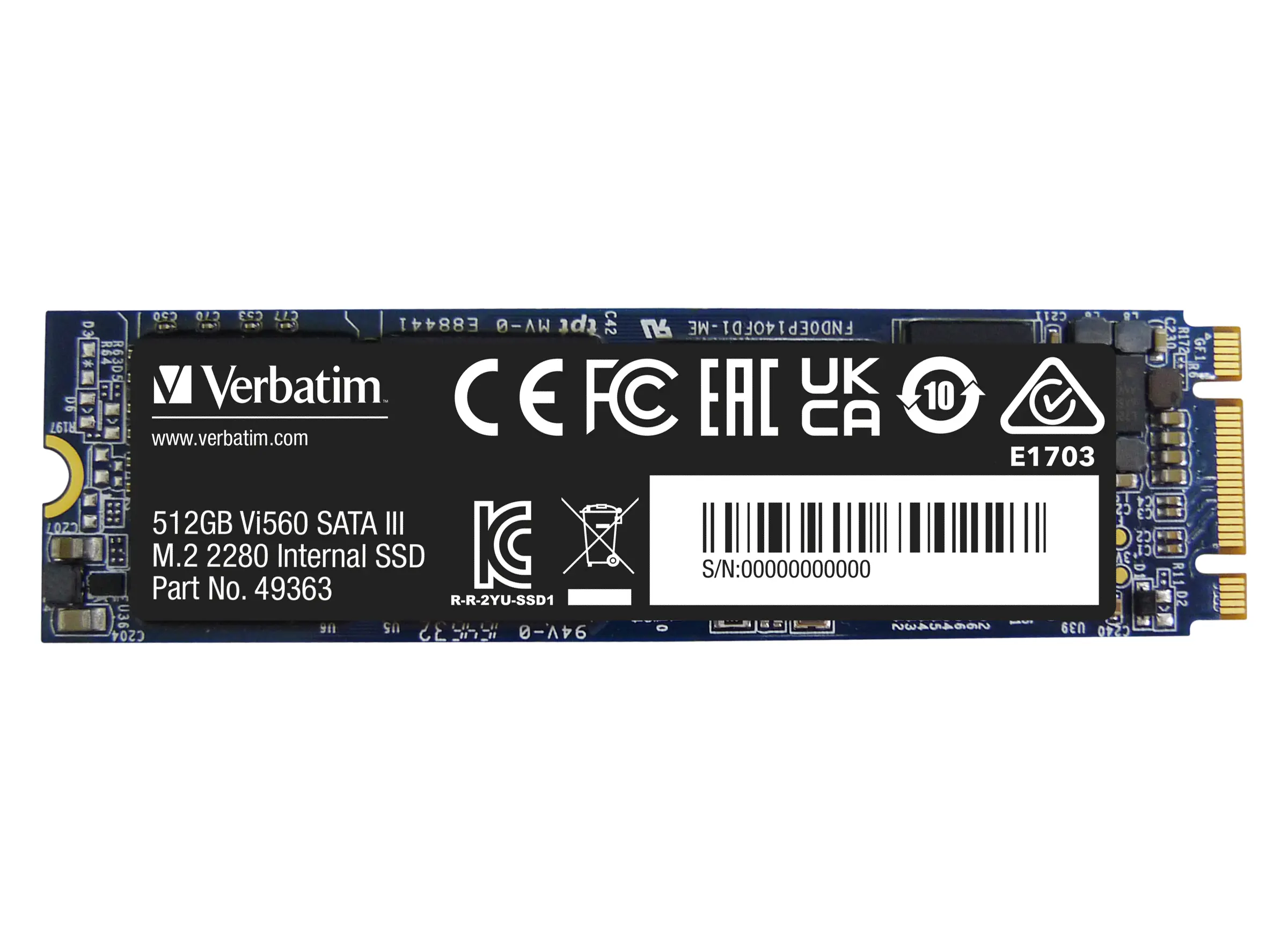 Dysk SSD Verbatim Vi560 S3 512GB M.2 SATA