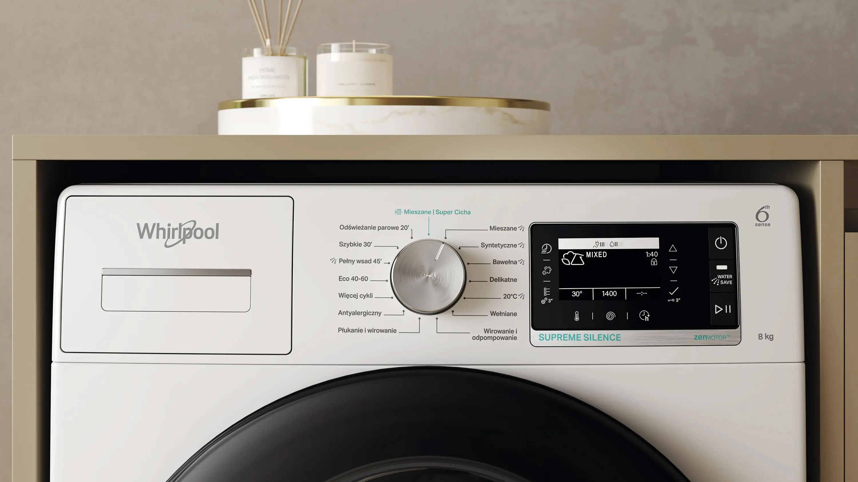 Pralka Whirlpool W7X 89 Silence PL 8kg 1400obr/min