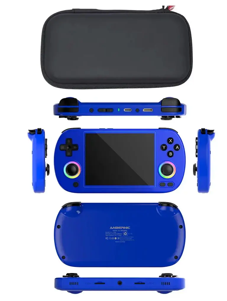 Konsola Anbernic RG40XX H Niebieski + Etui