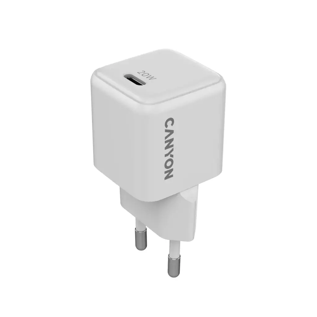 Ładowarka sieciowa Canyon CU20C GaN 20W 1xPD Biały
