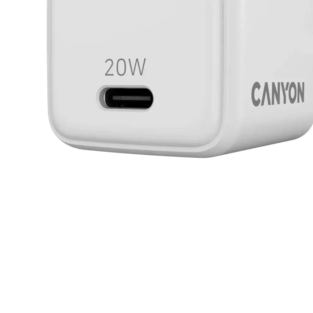 Ładowarka sieciowa Canyon CU20C GaN 20W 1xPD Biały