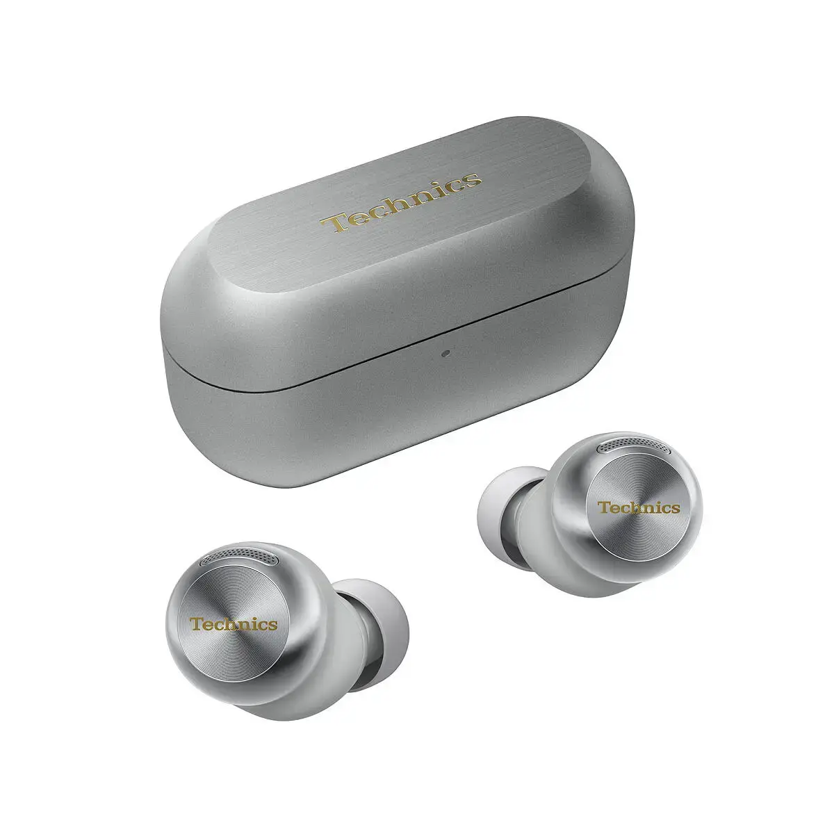 Słuchawki bezprzewodowe Technics EAH-AZ100E-S Dokanałowe Bluetooth 5.3 Funkcje AI Srebrny