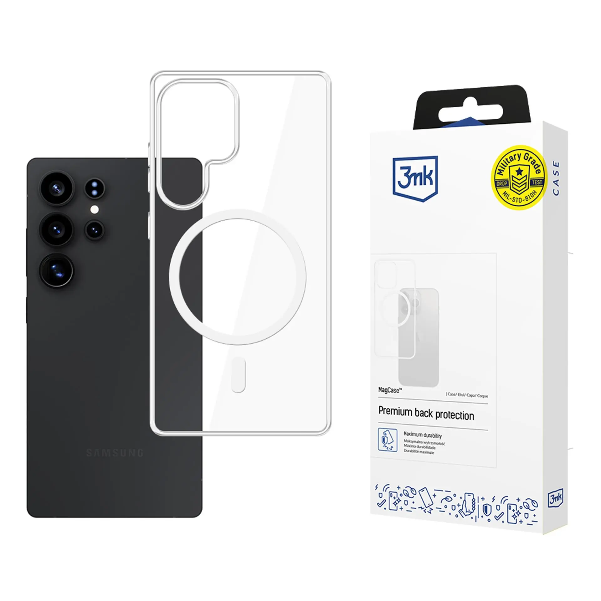 Etui 3mk MagCase do Galaxy S25 Ultra Przezroczysty