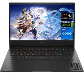 Laptop gamingowy HP OMEN 16-wd0008nw 16,1" 144Hz i5-13420H 16GB RAM 512GB Dysk SSD RTX4050 DLSS3 Czarny