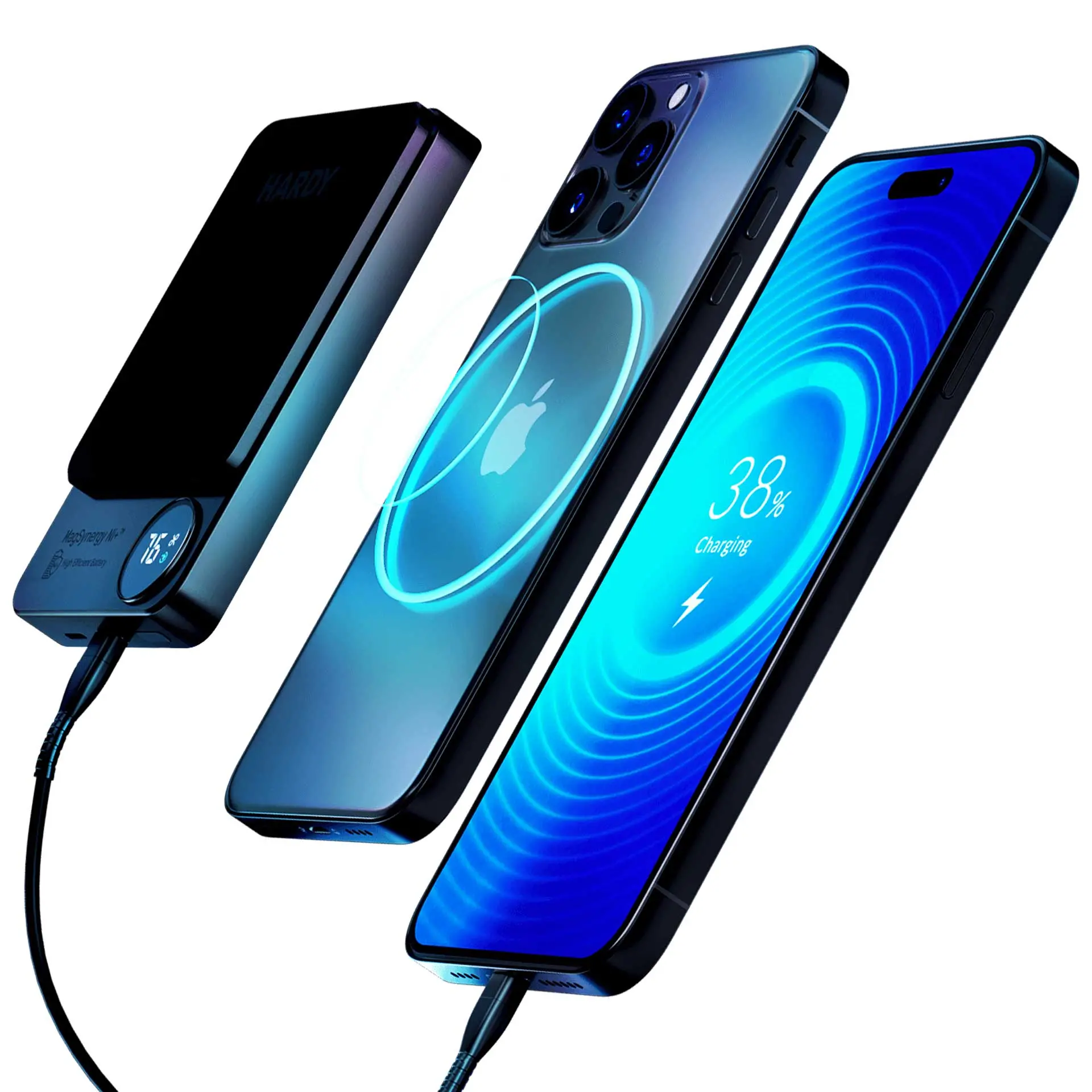 Powerbank 3mk Hardy MagSynergy Ni+ 5000mAh 22,5W Czarny