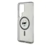 Etui Karl Lagerfeld Button Choupette Head Printed Logo MagSafe do Galaxy S25 Ultra Czarny