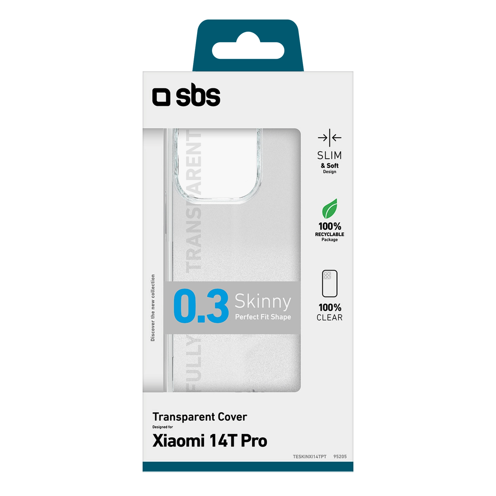 Etui SBS Skinny do Xiaomi 14T Pro Przezroczysty