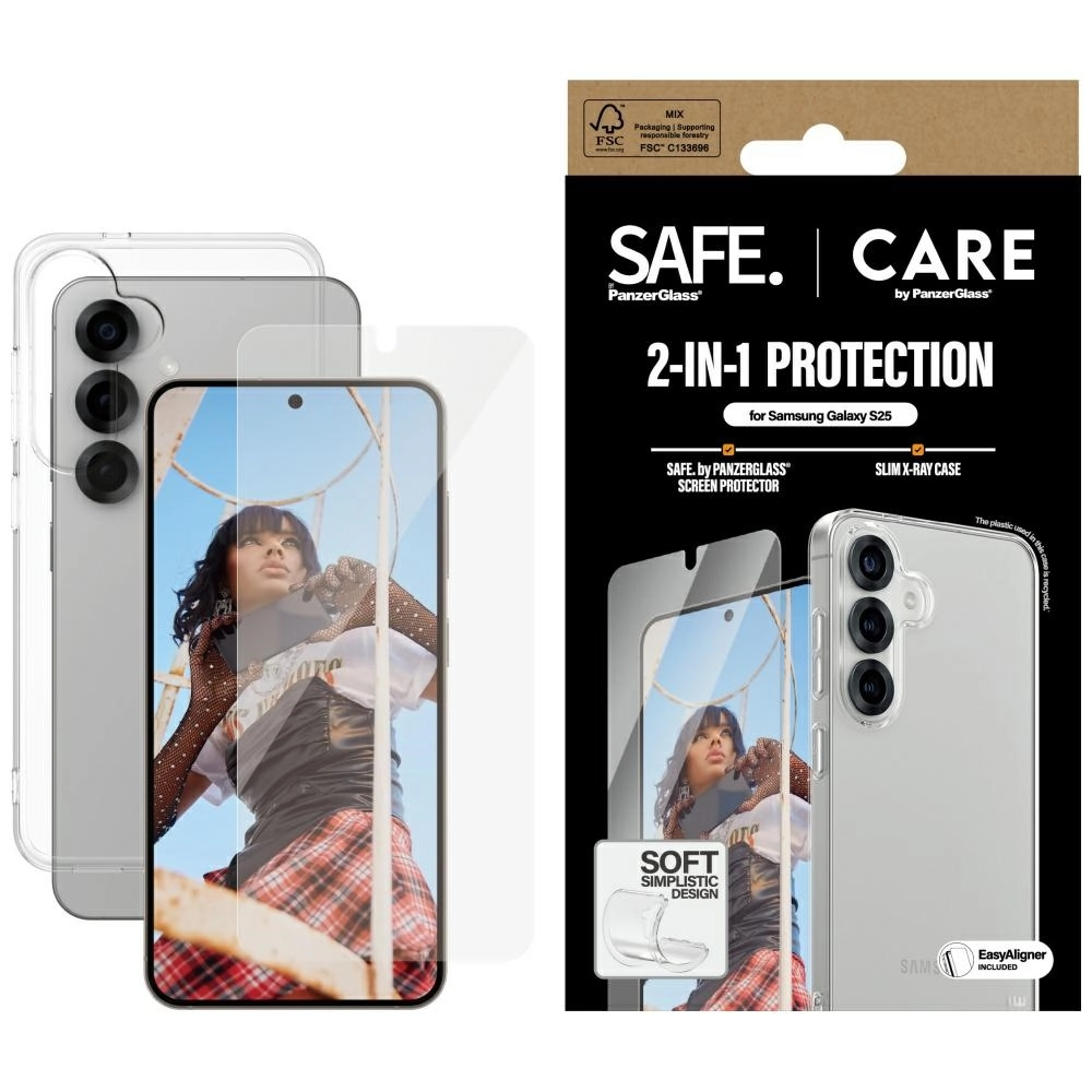 Etui PanzerGlass Fashion 2w1 + szkło do Galaxy S25