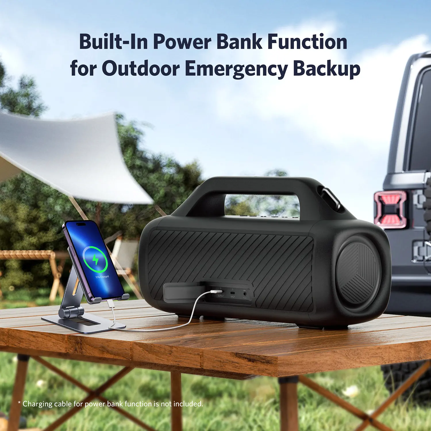Głośnik Bluetooth Earfun UBOOM X 80W Czarny