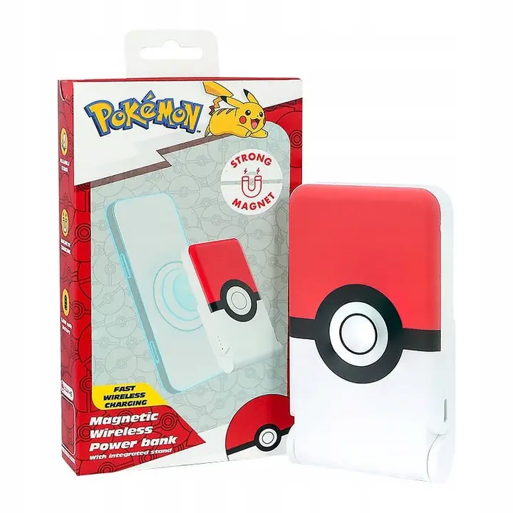 Powerbank OTL Technologies PK1186 Pokemon Pokeball Magnetyczny 5000mAh 15W