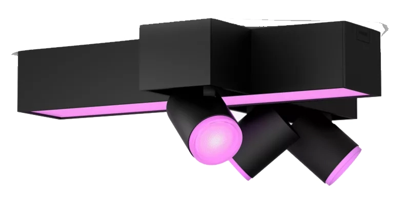 Oświetlenie punktowe Philips Hue White and Color Ambiance Centris 3 Cross Czarny