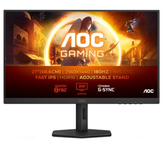 Monitor AOC Q27G4XF 27" 2K Fast IPS 180Hz 0,5ms MPRT Gamingowy