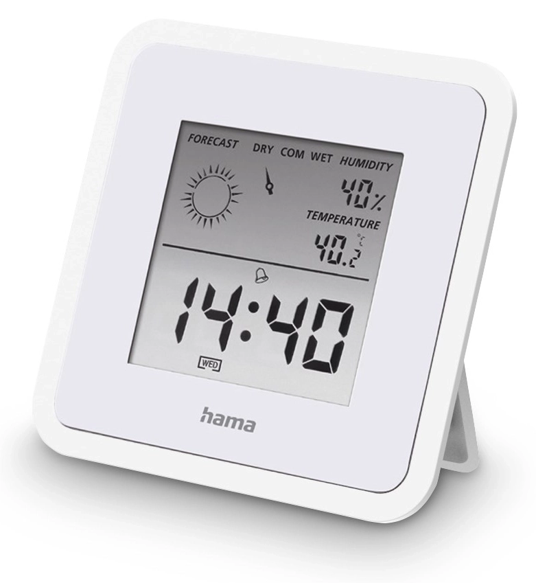 Termometr i higrometr Hama Borneo Biały