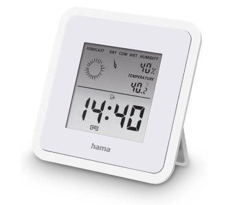 Termometr i higrometr Hama Borneo Biały