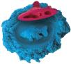 Spin Master Kinetic Sand - podwodny świat + foremki 454g niebieski