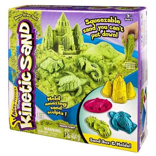 Spin Master Kinetic Sand - podwodny świat + foremki 454g zielony