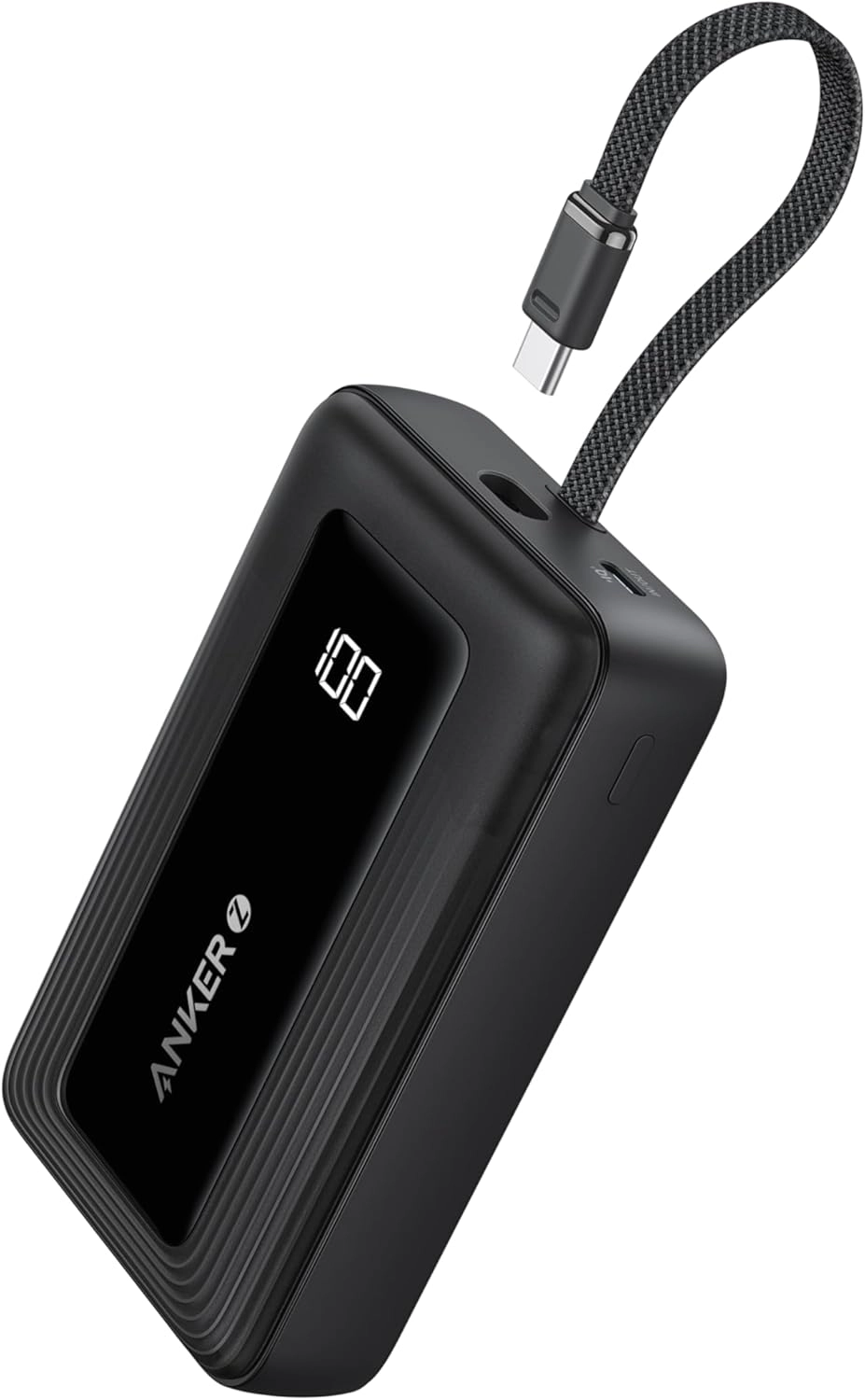 Powerbank Anker Zolo (A1688H11) 10000mAh 30W wbudowany kabel USB-C Czarny