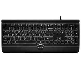 Klawiatura membranowa Tracer Ofis Pro USB Białe podświetlenie Czarny