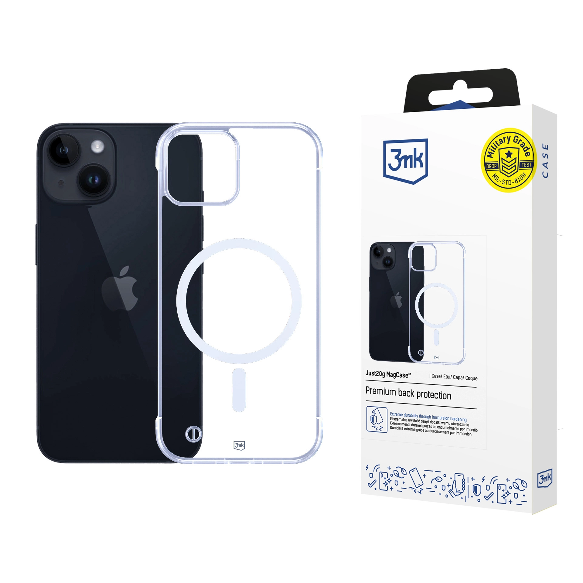 Etui 3mk Just20g Case do iPhone 13 Przezroczysty
