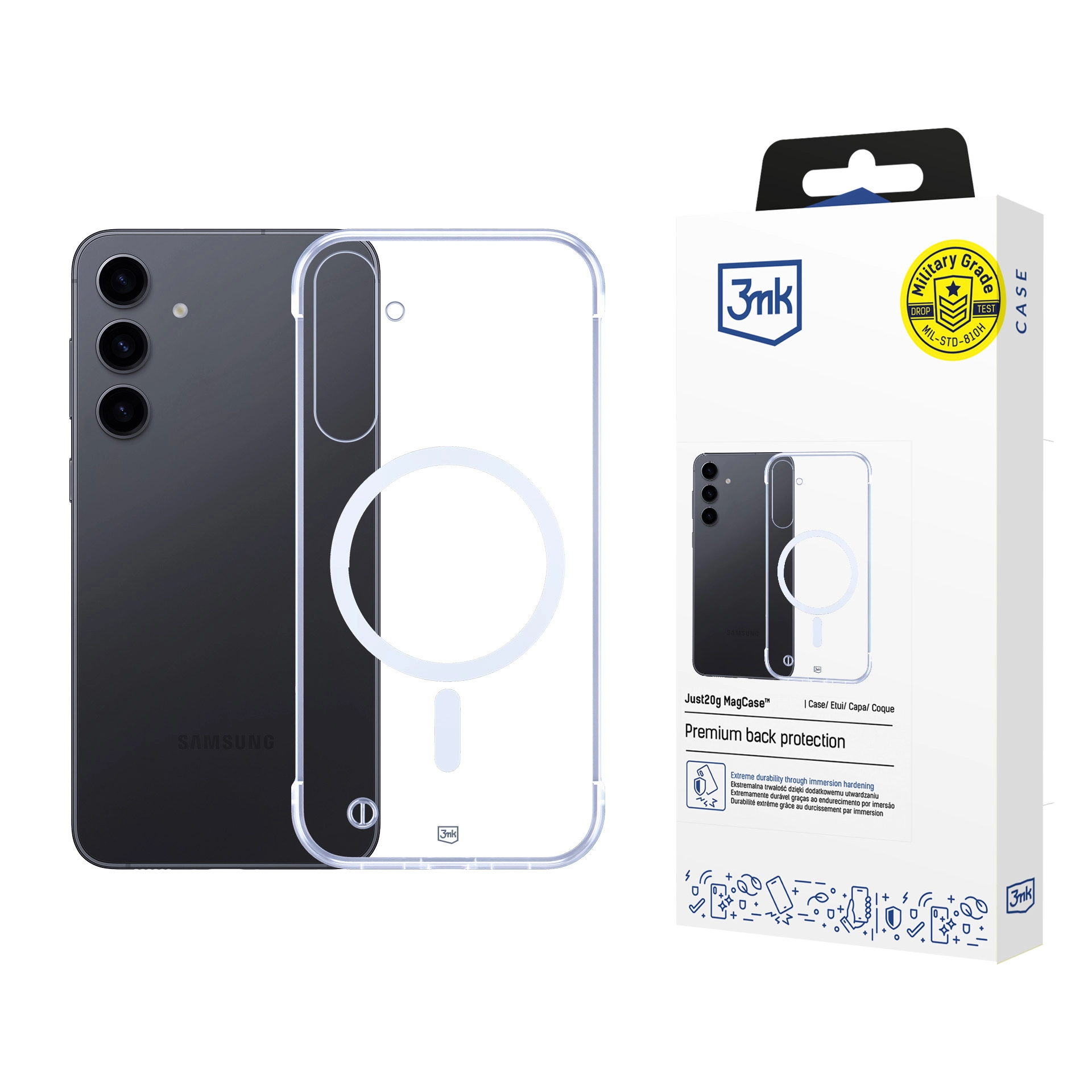 Etui 3mk Just20g MagCase do Galaxy S24 Plus Przezroczysty