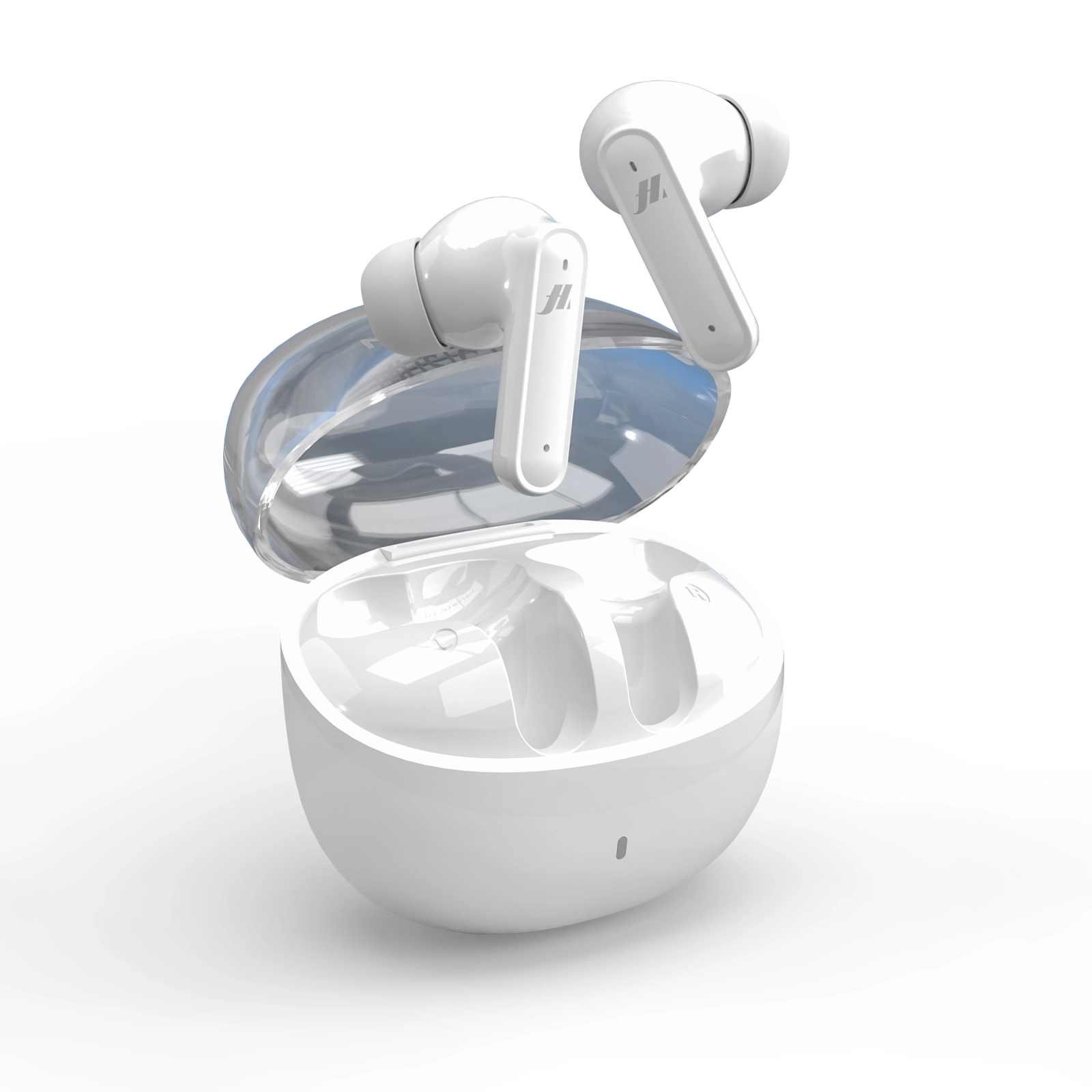 Słuchawki bezprzewodowe Music Hero TWS MY-BEAT ANC Doknałowe Bluetooth Biały