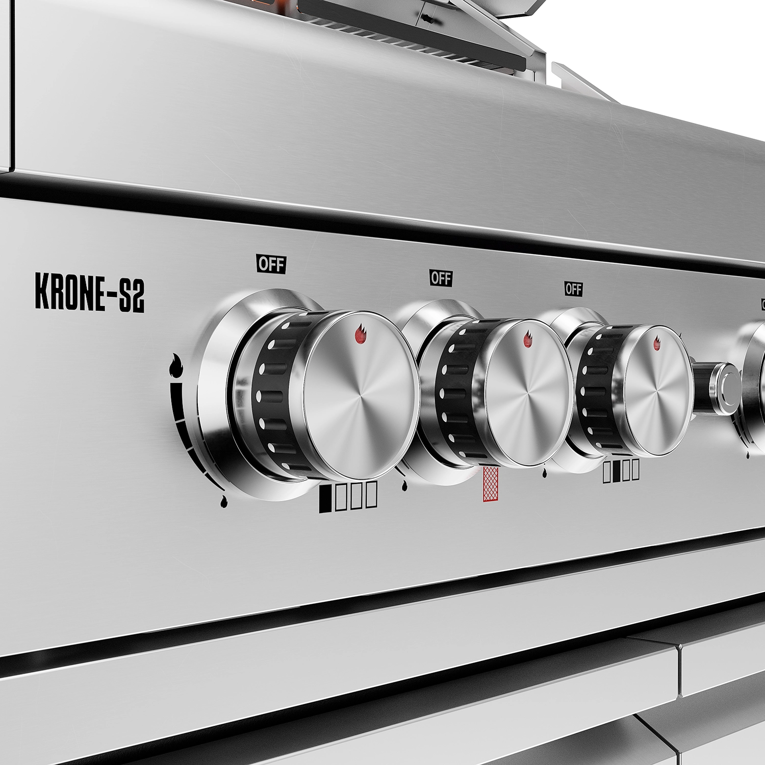 Grill gazowy Koler Krone S2 Srebrny