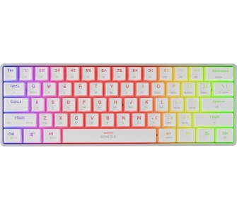 Klawiatura mechaniczna Genesis Thor 660 G2 Gateron Red Biały