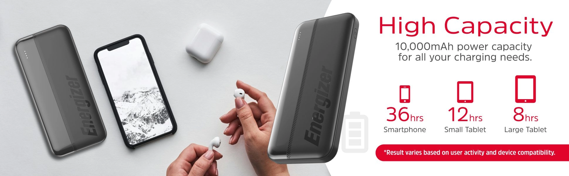 Powerbank Energizer UE10050CC 10000mAh 15W Czarny