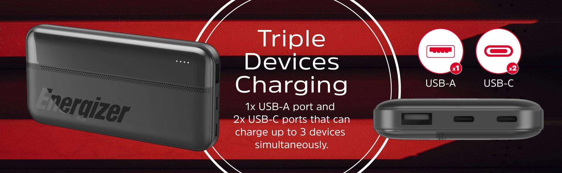 Powerbank Energizer UE10050CC 10000mAh 15W Czarny