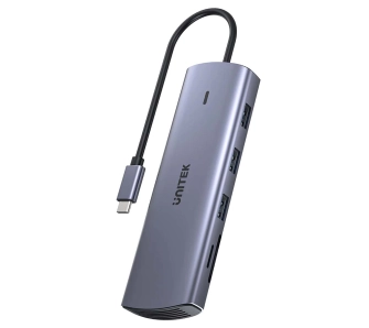 Hub USB Unitek D1113A 9w1 100W Szary