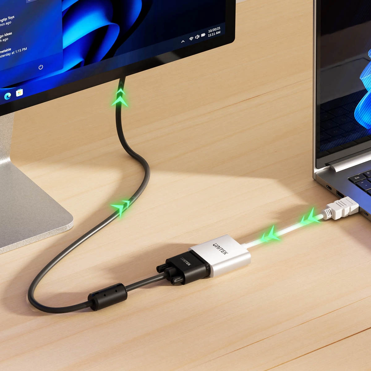 Adapter Unitek Y-6333C01 HDMI na VGA, FullHD 60Hz