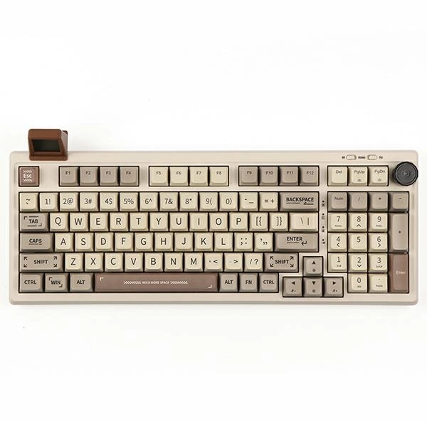 Klawiatura mechaniczna Epomaker RT100 ANSI Wisteria Linear Switch Biały