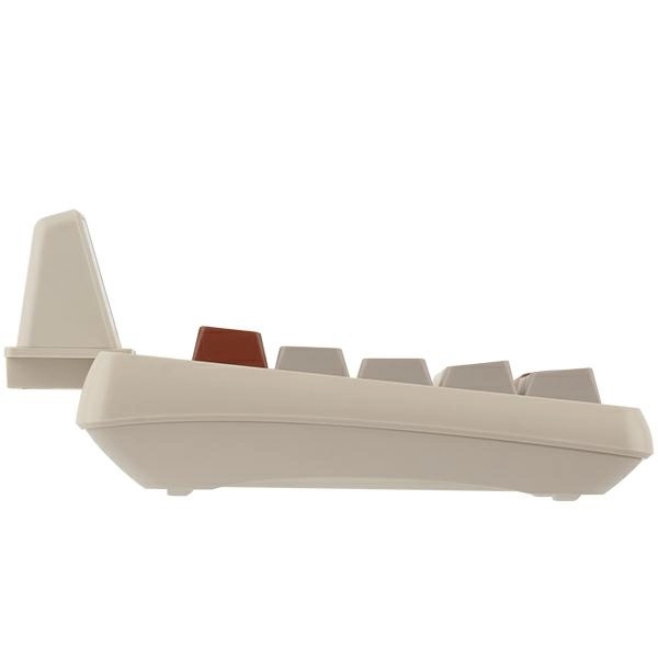 Klawiatura mechaniczna Epomaker RT65 Wisteria Linear Switch Szaro-biały