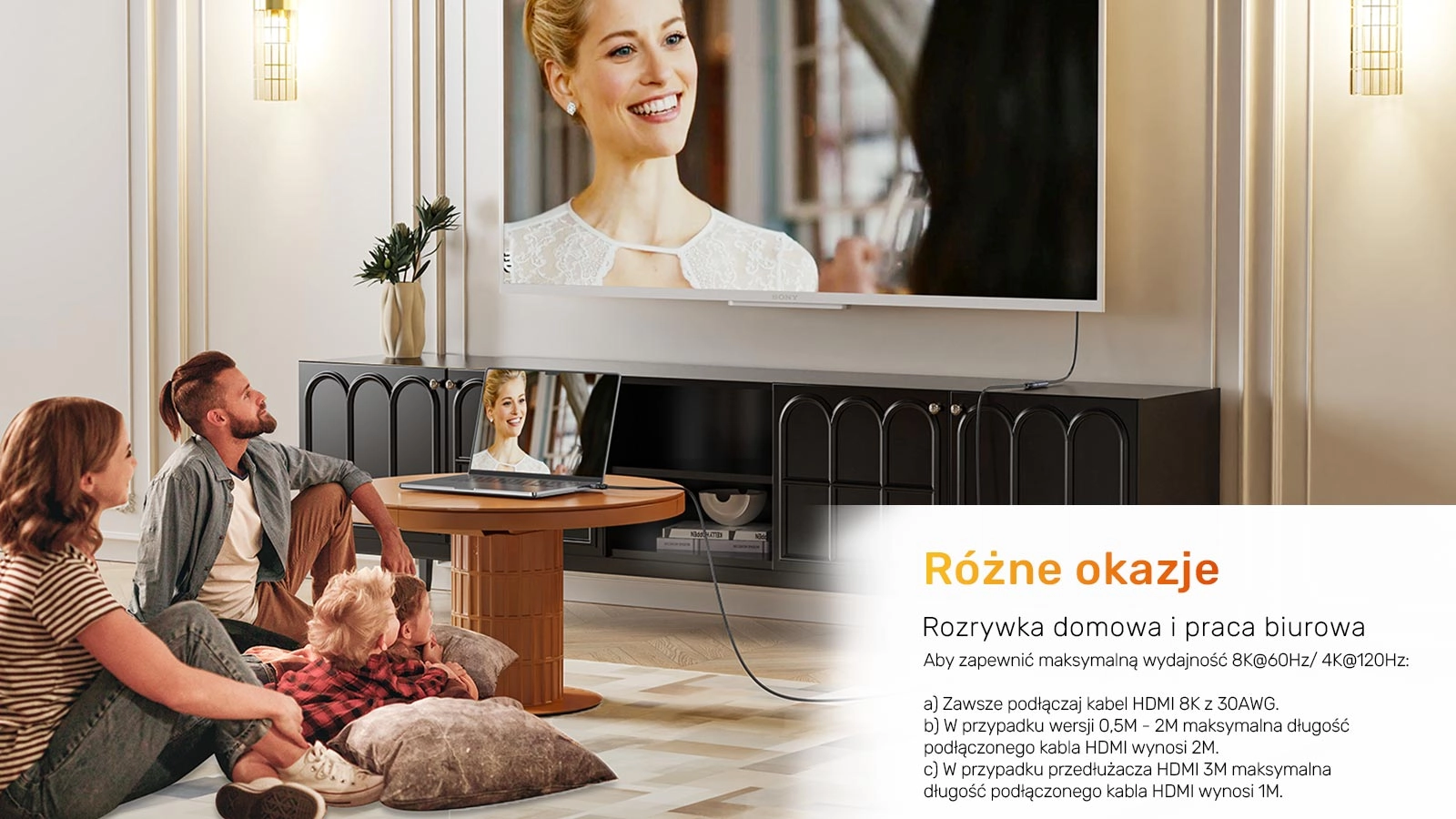 Przedłużacz HDMI Unitek C11091AGY01-3M (M)-(F) 2.1, 8K 3m