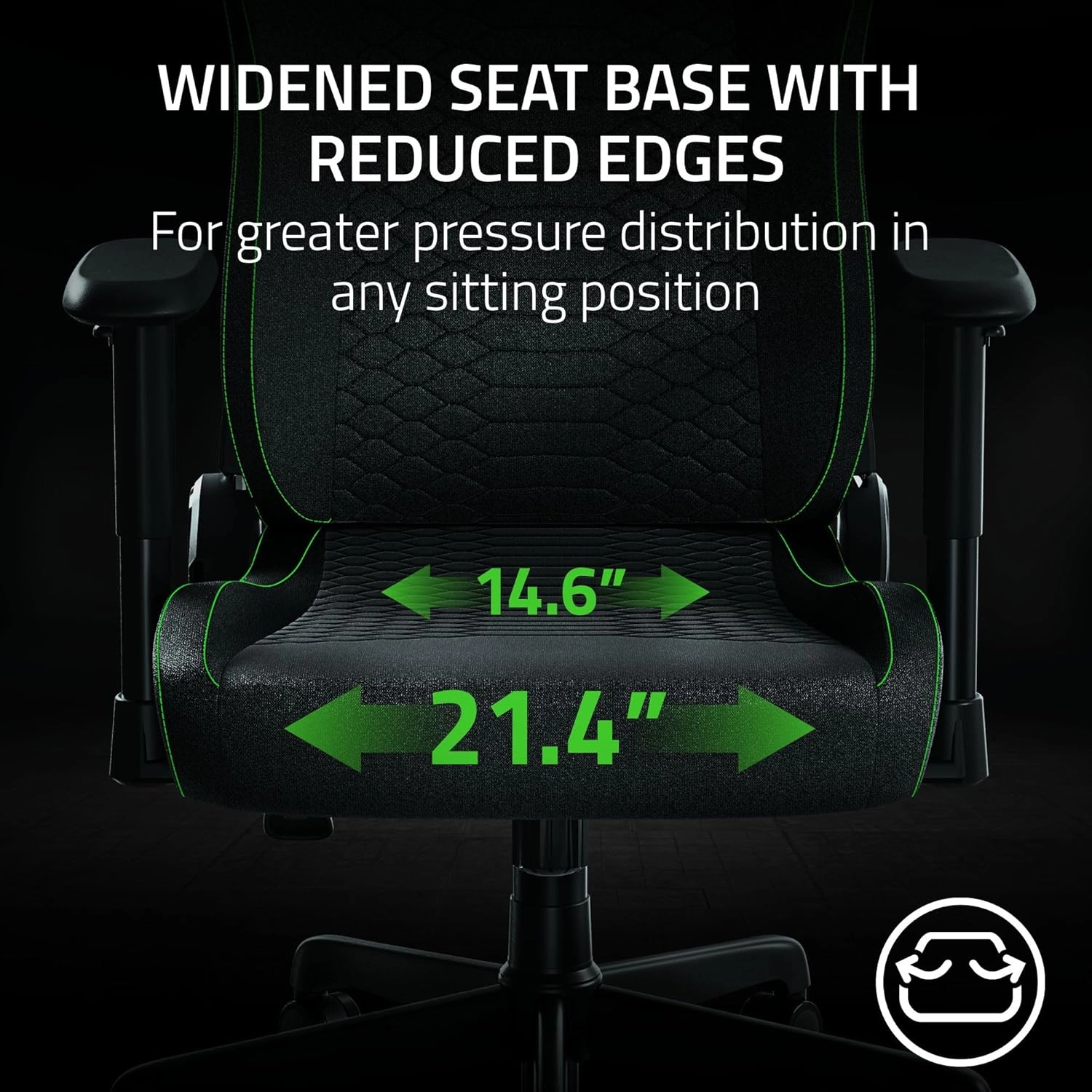 Fotel Razer Iskur V2 X Fabric Gamingowy do 136kg Tkanina Czarny