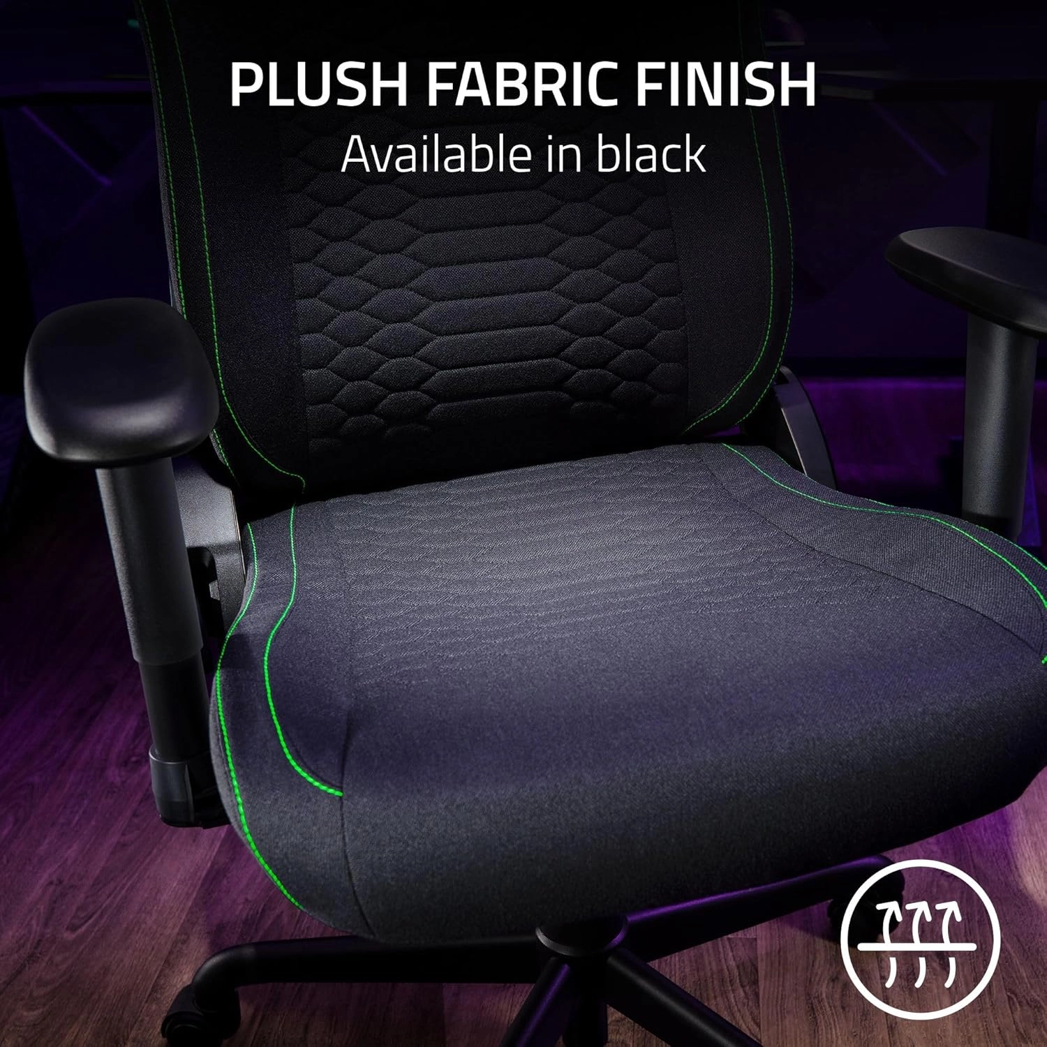 Fotel Razer Iskur V2 X Fabric Gamingowy do 136kg Tkanina Czarny