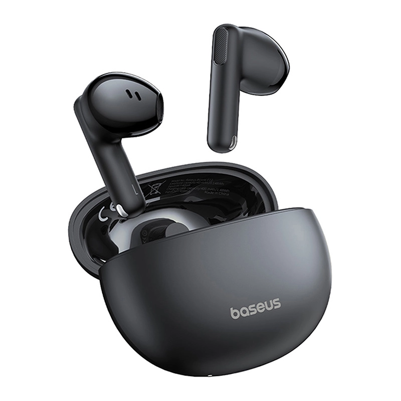 Słuchawki bezprzewodowe Baseus Bowie E12 Douszne Bluetooth 5.3 Czarny