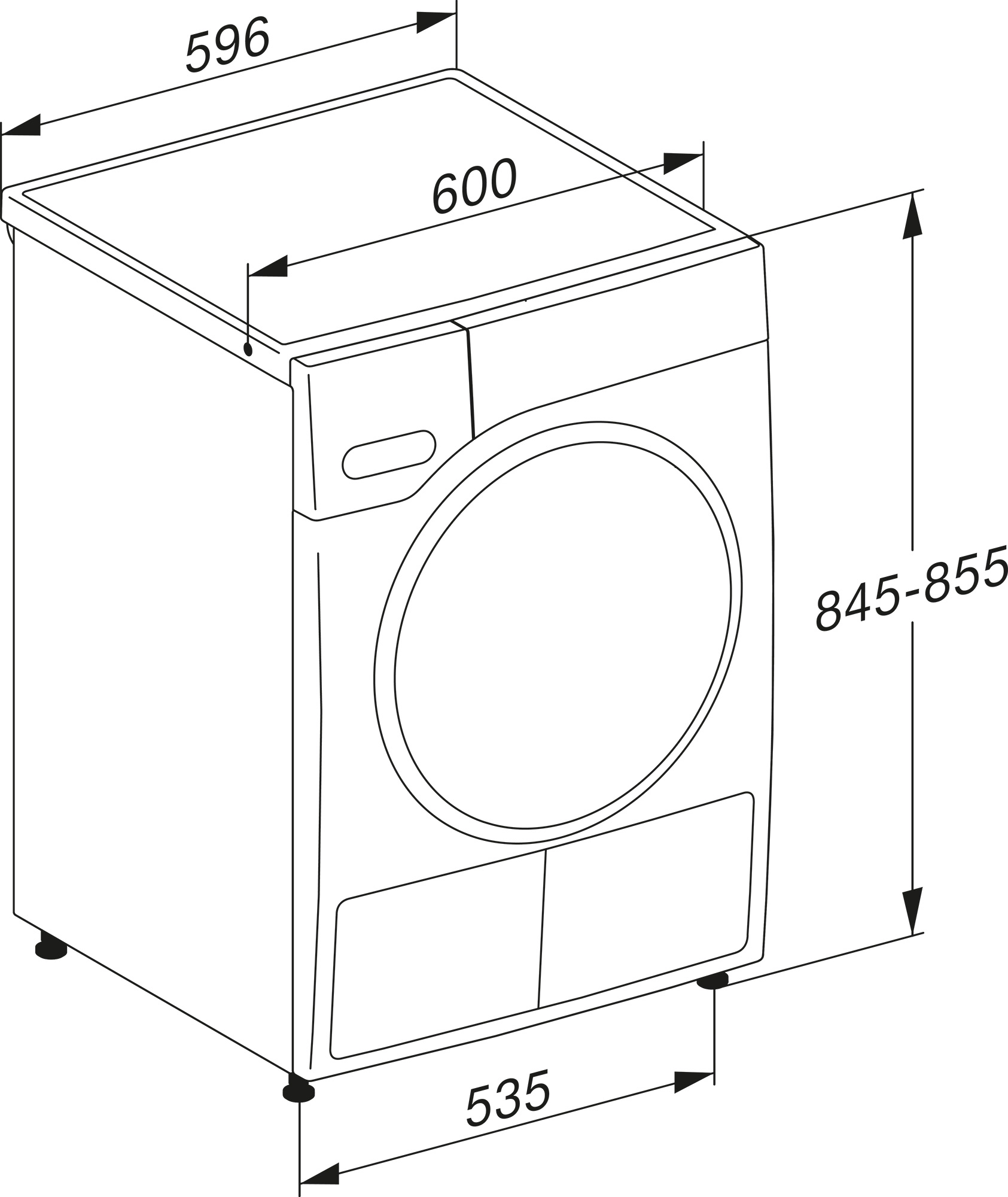 Suszarka Miele TWD640WP EcoSpeed 64,3cm 9kg Zdalne sterowanie