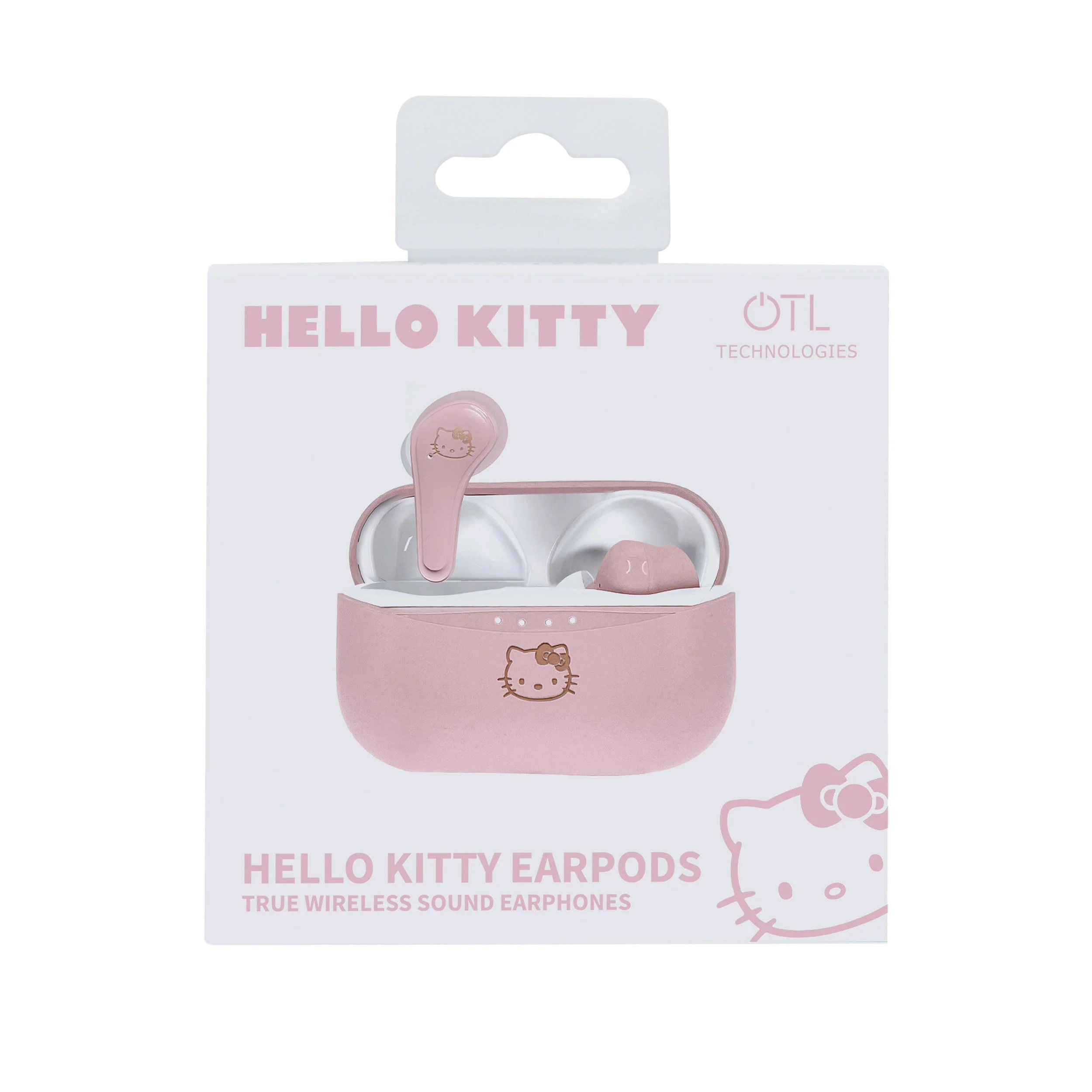 Słuchawki bezprzewodowe OTL Technologies Hello Kitty TWS Earphones Dla Dzieci Dokanałowe Bluetooth 5.3 Różowy