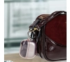 Etui na słuchawki Bizon Elastyczne z karabińczykiem do Samsung Galaxy Buds 3/3 Pro Przezroczysto-różowy