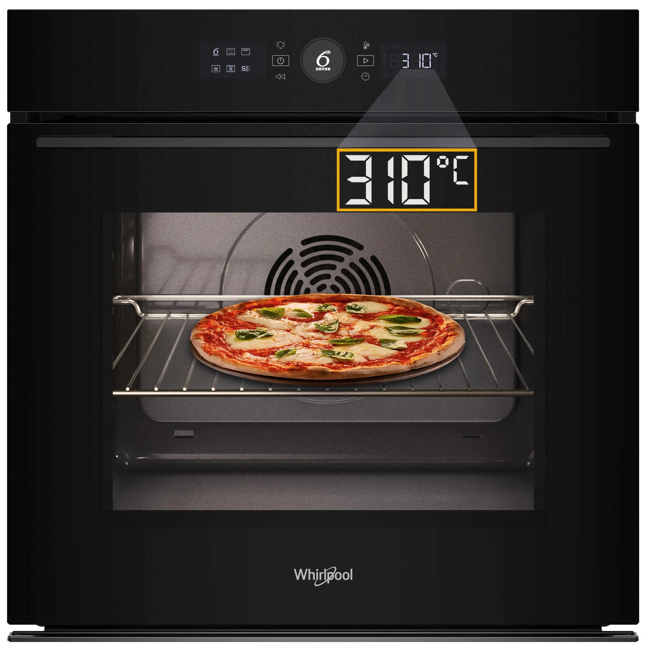 Whirlpool WOI5S8HM2SBA Pizza 310C Termoobieg AirFry Czarny