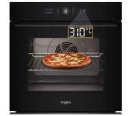 Whirlpool WOI5S8PCM1SBA Funkcje AI Pizza 310C Termoobieg Termosonda AirFry Czarny