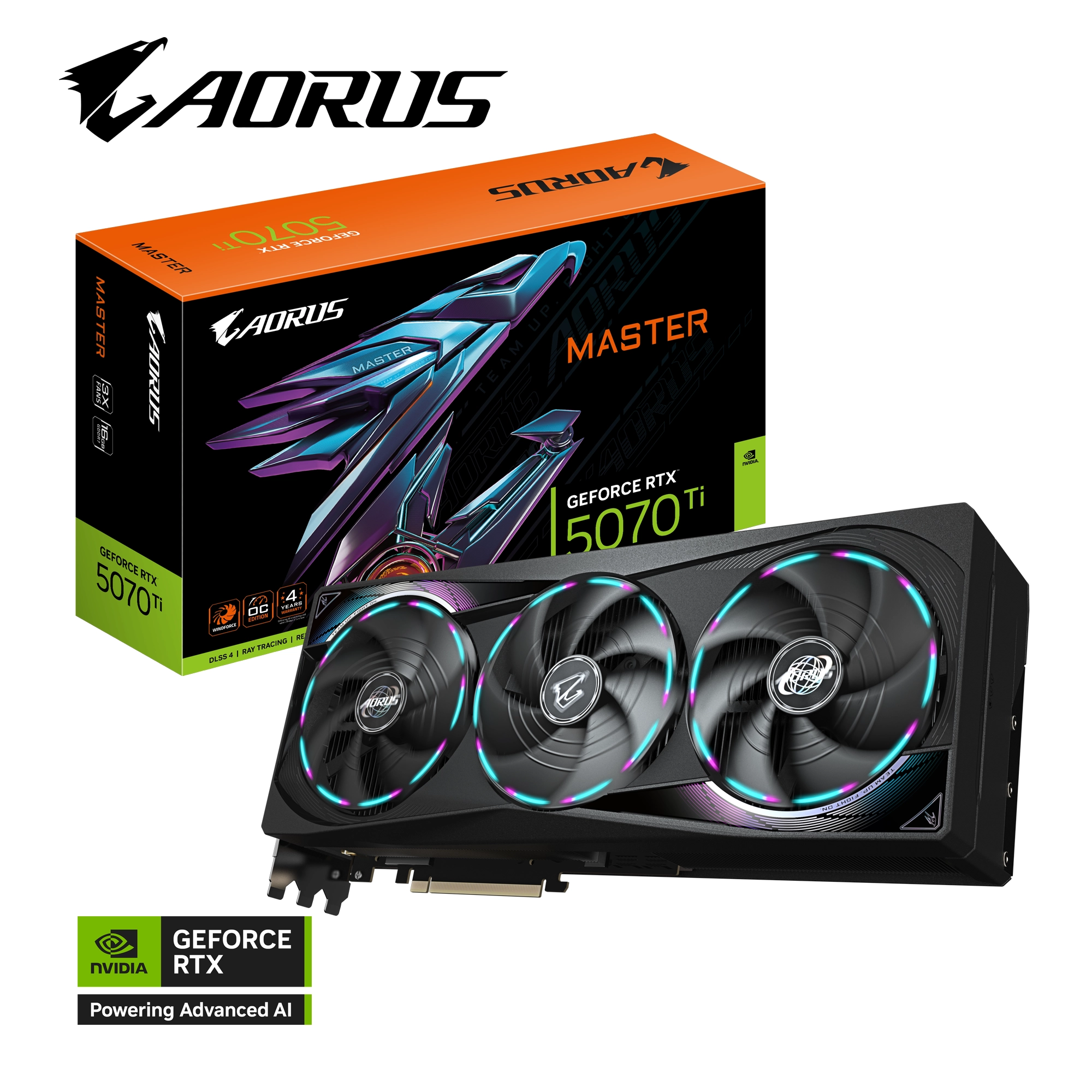 Karta graficzna Gigabyte GeForce RTX 5070 Ti MASTER 16GB GDDR7 256bit DLSS 4