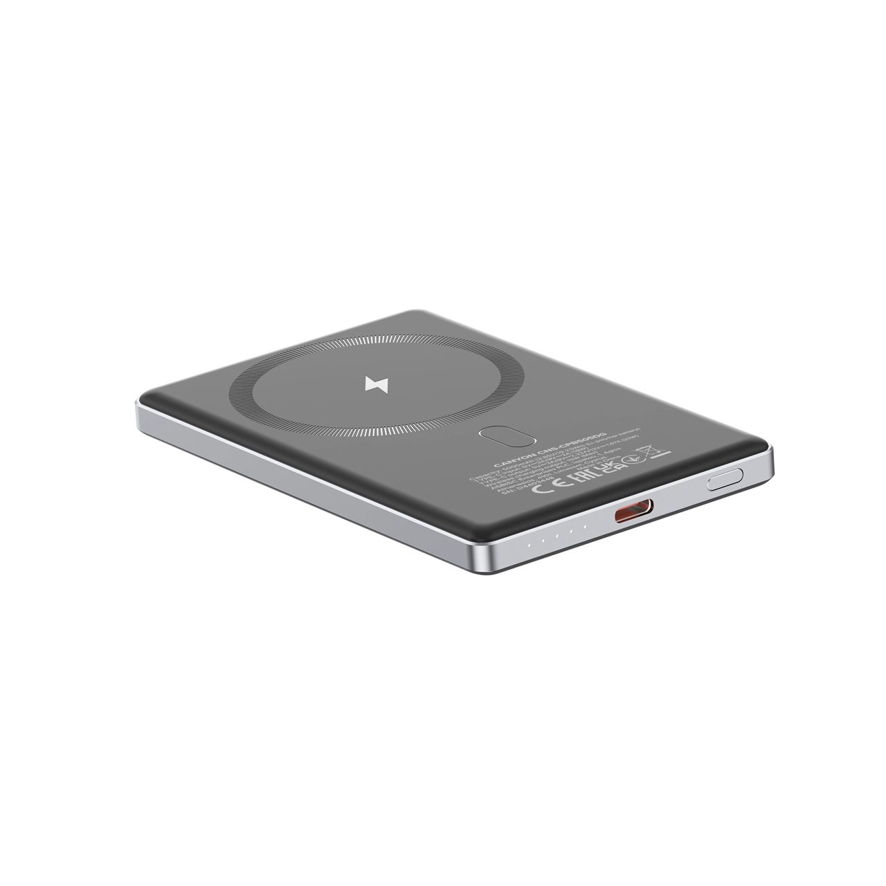 Powerbank Canyon OnPower 505 Magsafe 5000mAh PD 20W Grafitowy