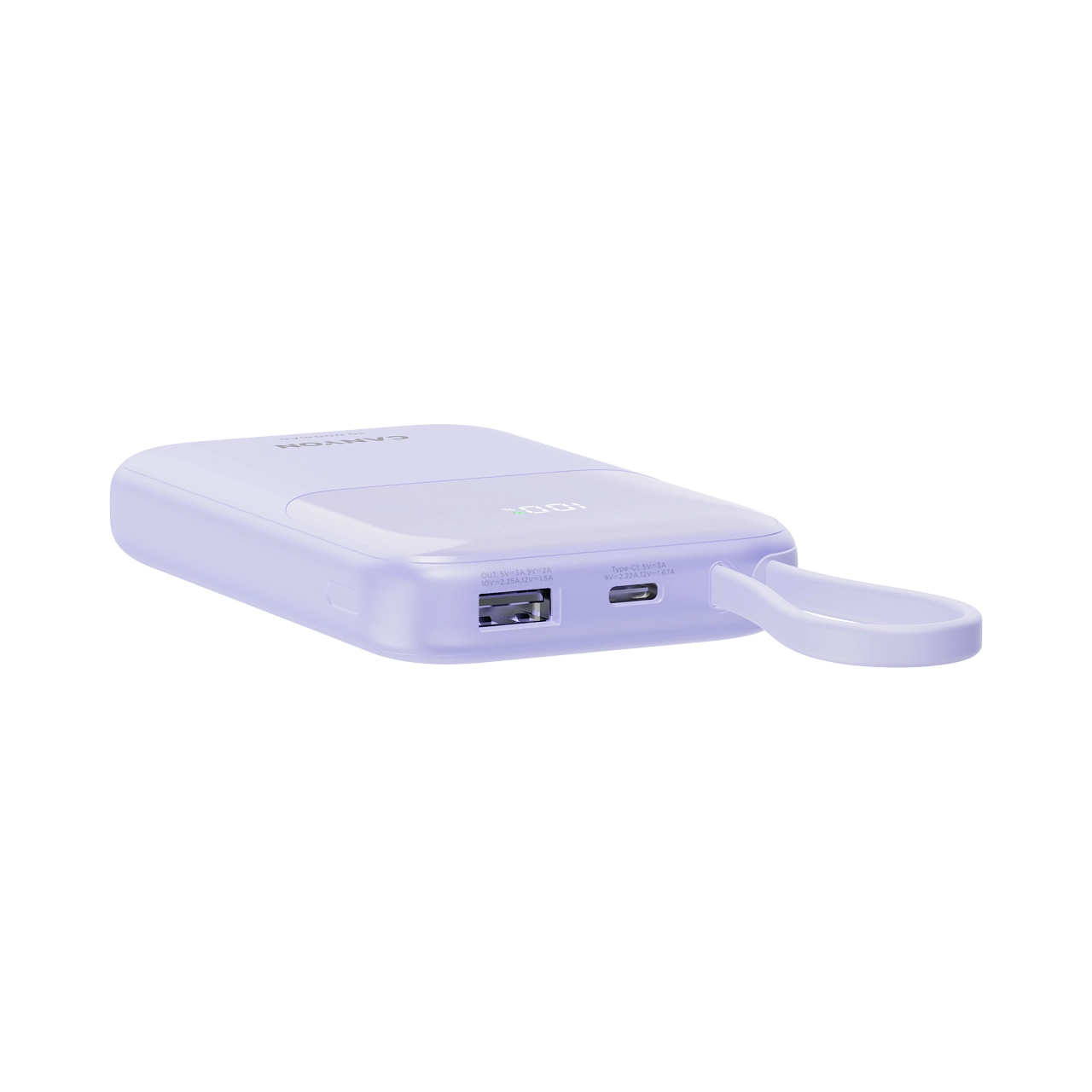 Powerbank Canyon OnPower 101 z kablem USB-C 10000mAh 22,5W Fioletowy