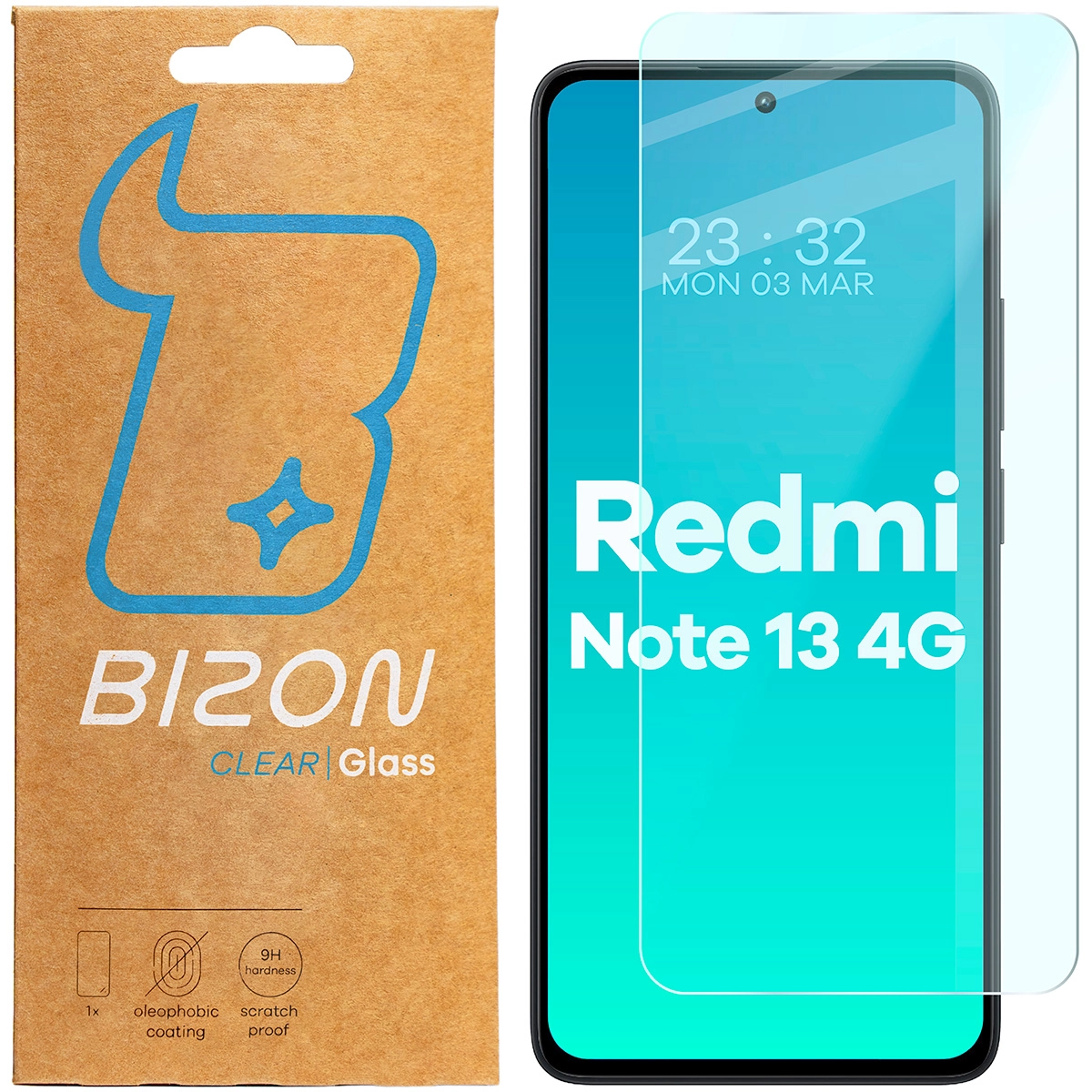 Szkło hartowane Bizon Clear 2 do Xiaomi Redmi Note 13 4G